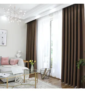 The Best Seller Ready To Ship High Quality 100% Polyester Three Woven Fashion Curtain Fabric