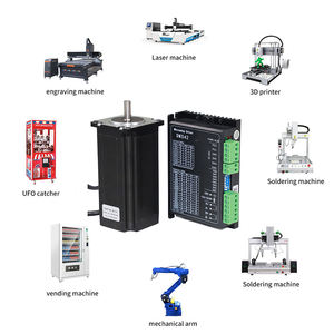 4 eksenli Nema23 hibrid Bipolar 1.8 derece step Motor kiti ile CNC sürücü 4-Wire 3N.<span class=keywords><strong>m</strong></span> CNC makineleri için - Product Image 4