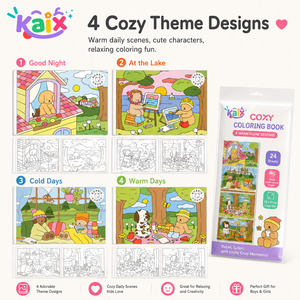 Libro da Colorare KAIX con Effetto di Colorazione Morbida, 24 Fogli di Grande Formato, Pagine con Scene Calde, Libro da Disegno per Regalo Familiare, Confezioni per la Vendita al Dettaglio - Product Image 5