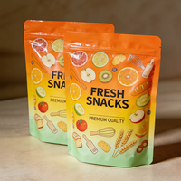 Sachet Doypack Brillant Stratifié Hermétique Qualité Alimentaire, Personnalisé avec Fermeture Ziplock, Vente en Gros pour Aliments pour Animaux, Snacks, Noix, Thé