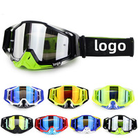 Lunettes de moto avec logo personnalisé Motocross VTT ATV UTV Dirt Bike lunettes tout-terrain lunettes de ski coupe-vent lunettes d'équitation coupe-vent