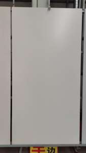 Panel de pared de porcelana de superficie mate similar a la piel <span class=keywords><strong>para</strong></span> decoración de sala de estar 2400X1200X9mm Serie de colores blancos - Product Image 4