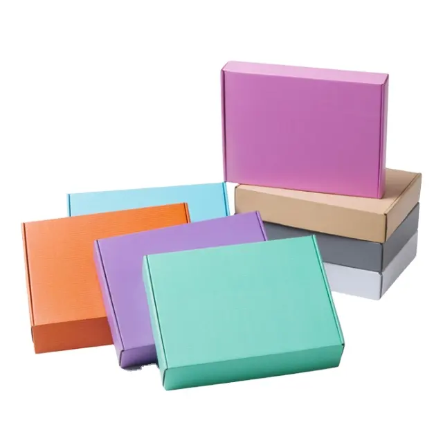 Scatola di carta ondulata colorata all'ingrosso che imballa più modelli e specifiche scatola di aerei per imballaggio in carta
