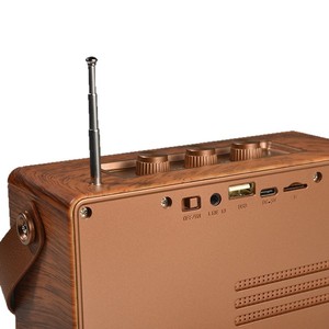 Caixa de Som Portátil Retrô V5.1 com Rádio FM e Saída de 5W para Uso em Casa, Escritório, Ao Ar Livre e Karaokê - Product Image 3