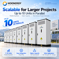 Système de stockage d'énergie solaire hybride C&I Hoenergy 125 kW 261 kWh avec refroidissement liquide