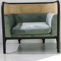 Targa Gebruder Thonet Vienna Rohrholz 1-Sitzer Sofa Couch