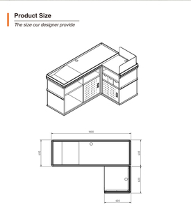 بسيطة ومريحة سوبر ماركت الخروج عداد النقدية مع الحزام الناقل للبيع - Product Image 4