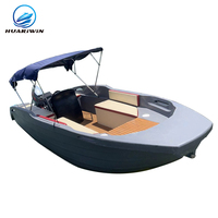 Bateau de pêche de luxe en HDPE robuste, capacité 6M-10 personnes, stable, léger, haute résistance au vent, certifié CE pour le tourisme