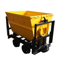 Chariot minier motorisé KFU0.55-6, modèle 0.55m, pour mines souterraines, avec benne basculante, disponible en grande quantité