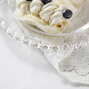 Set di alzata <span class=keywords><strong>per</strong></span> torta trasparente con decorazione di nozze <span class=keywords><strong>per</strong></span> torta da tavola con coperchio in vetro - Product Image 6