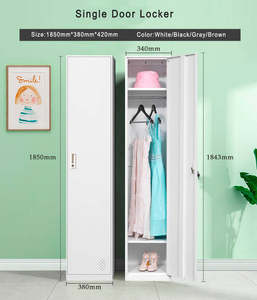 Armario <span class=keywords><strong>de</strong></span> Acero Económico <span class=keywords><strong>para</strong></span> Dormitorio, Mueble <span class=keywords><strong>de</strong></span> Almacenamiento con Cerradura <span class=keywords><strong>para</strong></span> Dormitorio, Armario <span class=keywords><strong>para</strong></span> Personal <span class=keywords><strong>de</strong></span> Oficina, Uso Doméstico - Product Image 4