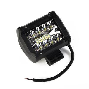 60W 12V <span class=keywords><strong>LED</strong></span> Barre lumineuse de travail étanche, anti-poussière et antichoc pour camion SUV ATV UTV Bateau <span class=keywords><strong>Lumen</strong></span> élevé - Product Image 2