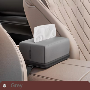Boîte à mouchoirs multifonctionnelle pour <span class=keywords><strong>voiture</strong></span> avec système de détection avancé Accoudoir créatif Cintres <span class=keywords><strong>en</strong></span> tissu de velours <span class=keywords><strong>Porte</strong></span>-<span class=keywords><strong>papier</strong></span> <span class=keywords><strong>en</strong></span> <span class=keywords><strong>cuir</strong></span> - Product Image 3