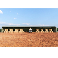 Structures d'abri pour le bétail structure préfabriquée de kits de construction en métal barndominium