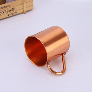 Venta al por mayor clásica superior <span class=keywords><strong>de</strong></span> una sola pared 450mL 100% taza <span class=keywords><strong>de</strong></span> cobre <span class=keywords><strong>mula</strong></span> <span class=keywords><strong>de</strong></span> Moscú con mango <span class=keywords><strong>de</strong></span> cobre sólido - Product Image 6