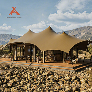 Tente <span class=keywords><strong>de</strong></span> restaurant <span class=keywords><strong>de</strong></span> luxe pour <span class=keywords><strong>safari</strong></span> en plein air Kawagebo Kamp (KK) 67' x 36' quatre saisons, imperméable en PVDF - Product Image 1