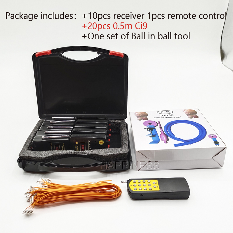 Kit de globos explosivos con control remoto