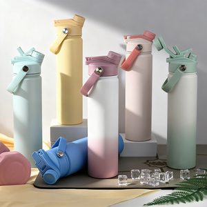 ขวดน้ำสแตนเลสหุ้มฉนวนกันความร้อนปากกว้าง25ออนซ์ผนังสองชั้นโลโก้ออกแบบได้ตามต้องการ - Product Image 1