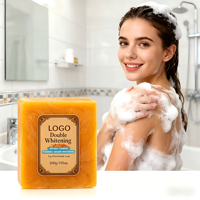 Savon blanchissant anti-acné naturel fait main OEM&ODM au curcuma, adapté aux peaux sensibles