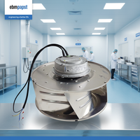 Ventilateur centrifuge en aluminium ebmpapst R4E355-AL02-06 230V 50Hz 245W 1420RPM 3165m³/h pour refroidissement et ventilation de salle blanche