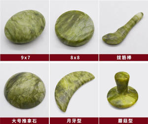 <span class=keywords><strong>Massage</strong></span>-Heißstein Natürlicher Grüner Jade Heiß-Kalt-Steine Spa Nacken Rücken Gesicht Massagegerät Schönheitspflege Ganzkörper-Entspannungstherapie - Product Image 2