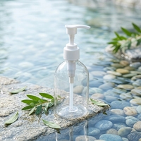 Bouteille transparente en PET de 250 ml avec impression sérigraphique, flacon pompe pour mousse, désinfectant pour les mains, nettoyant visage, pompe à mousse liquide