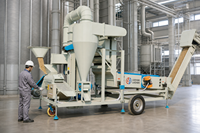 Nettoyeur de grains d'avoine pour usine de semences, petite machine à éventail d'air pour l'avoine, équipement compact et économique