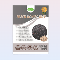 Quick Dry Shirataki Black Rice High Fiber Instant Konjac Ready Eat 10 Minutes 100g Room Temperature Storage Custom Packaging
