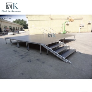 Heavy Duty Portable Aluminum Insert-Leg Stage Deck Anti-Slip <b>Platform</b> for Weddings Concerts Events - Product Image 3