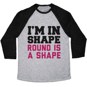 I'm in Shape Unisex Tri-Blend <b>Baseball</b> <b>Tee</b> - Product Image 3