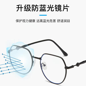 Monturas de Gafas Unisex Octogonales Retro YC6033 C1, Montura Completa, Protección Contra Luz Azul, Lentes Planas para Adultos, para Todas las Formas de Rostro - Product Image 4