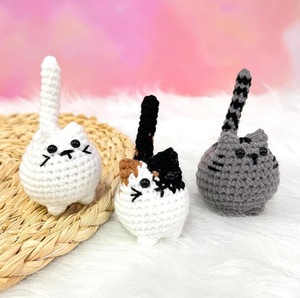 Handmade Mini Crochet Creative Cute Kitten Gift Set