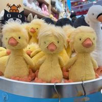 Peluche Canard Mignon Certifiée EN71 ASTM CPC, Jouet en Peluche Personnalisé OEM ODM, Poupée en Peluche en Coton PP, Jouet en Peluche Doux de Dessin Animé