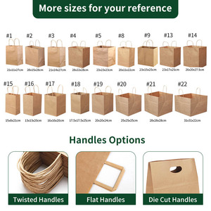 Sacs à café en papier <span class=keywords><strong>kraft</strong></span> personnalisés, écologiques, personnalisables, de petite et grande taille, bon marché, pour les restaurants, les déjeuners, les plats à emporter - Product Image 5