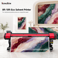 Imprimante grand format éco-solvant Kongkim 10 pieds double tête I3200 pour banderoles publicitaires et bâches