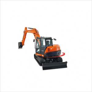 Mini-excavatrice sur chenilles d'occasion Kubota KX080 à vendre avec moteur et groupe motopropulseur intégrés - Product Image 1