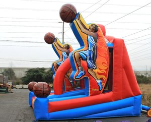 Aro de Baloncesto Inflable para Deportes, <span class=keywords><strong>Juego</strong></span> Inflable para Fiestas de Carnaval con Soplador de Aire - Product Image 4