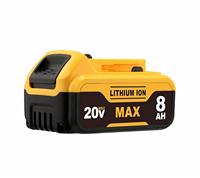 Batterie de remplacement DeWalt DCB208 pour outils électriques sans fil 20V 8Ah, autonomie continue de 5 heures, 21700 cellules 5S2P ou 5S3P