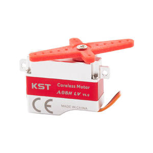 Servo KST A08H LV 4.2V HV sin núcleo, de aleación de aluminio, con engranajes de acero endurecido, 2.0 Kg.cm 0.09s/60D, reforzado para modelos de hormigón y planeadores. - Product Image 1