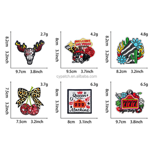 <span class=keywords><strong>Las</strong></span> <span class=keywords><strong>Vegas</strong></span> Geborduurde Patch Set Koningin Van De <span class=keywords><strong>Machine</strong></span> 777 Slot Welkom Neon Cactus Dobbelstenen Applique Dilique Diy - Product Image 2