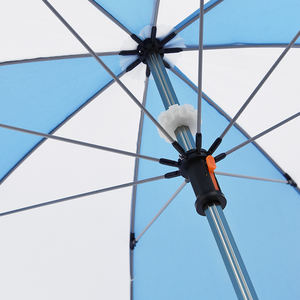 25 Inches Pongee Fabric Waterproof Windproof Innovative Safety Reflective Stripe custom print Straight Umbrella with <b>LED</b> <b>Light</b> - Product Image 3