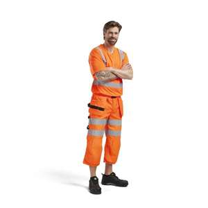 Blaklader-338210115300L เสื้อยืดยูวี Hi-Vis สีส้ม-EAN 7330509379820 HI-VIS Workwear - Product Image 3