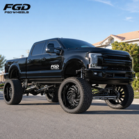Jantes forgées en alliage Premium sur mesure à profil profond, à moyeu central, à rayons en H, 28*14, pour camion tout-terrain grand format F-250 Super Duty