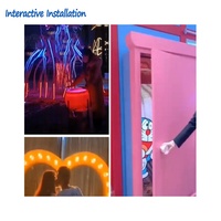 Installations interactives personnalisées pour événements, musées, jeux sensoriels, murs de branding, expositions, installations artistiques pour le jeu numérique