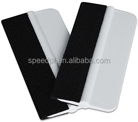 Прочный черный виниловый скребок с фетровыми краями, 4 дюйма, автомобильная виниловая пленка, наклейка, скребок для окон, оттенок, работа