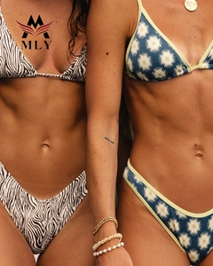MLY 2025 Summer <strong>Swimwear</strong> Wholesale <strong>Manufacturer</strong> Spaghetti String Triangle Bikini Customized Two Piece Bikini Beach <strong>Swimwear</strong> - Product Image 5