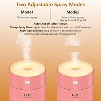 Purificateur d'air portable mini USB RGB, humidificateur à brume froide, diffuseur d'huiles essentielles aromathérapeutiques, plastique, extérieur, maison, bureau, hôtel