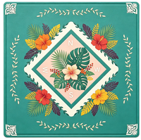 Tapis de mahjong américain de luxe, multi-tailles, antidérapant, en caoutchouc, lavable, pliable, durable, respectueux de l'environnement, tapis de table de mahjong