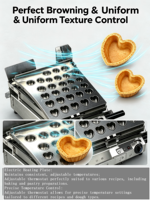 Machine automatique LEDE pour la formation de croûtes de tarte et de coupelles à biscuits, avec bord cannelé et conception à cavité profonde, tension 220V
