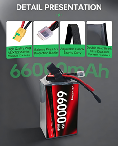 Paket Baterai Semi Solid State UAV Langsung dari Pabrik 66000mah 6S 12S 14S 24S 15C 20C LIPO untuk Drone Tetap, VTOL, dan Pesawat Terbang - Product Image 4